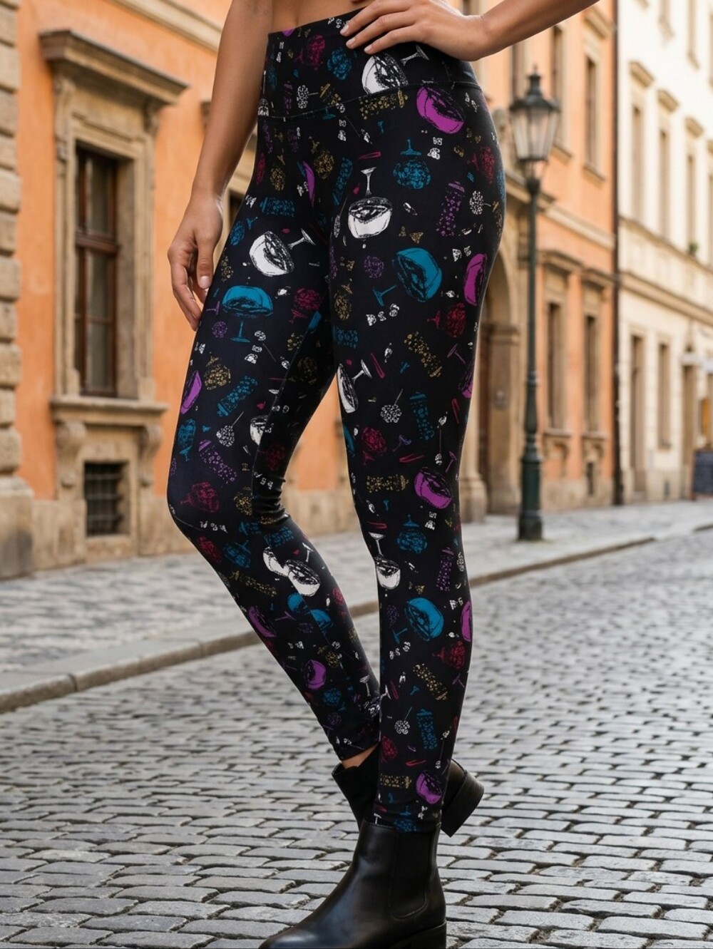 Dessert Buttery Soft Leggings Bakery Sweets Print One Size 2-10 LuLaRoe Candy